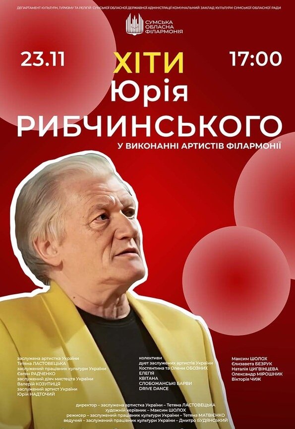 Концерт «Хіти Юрія Рибчинського»